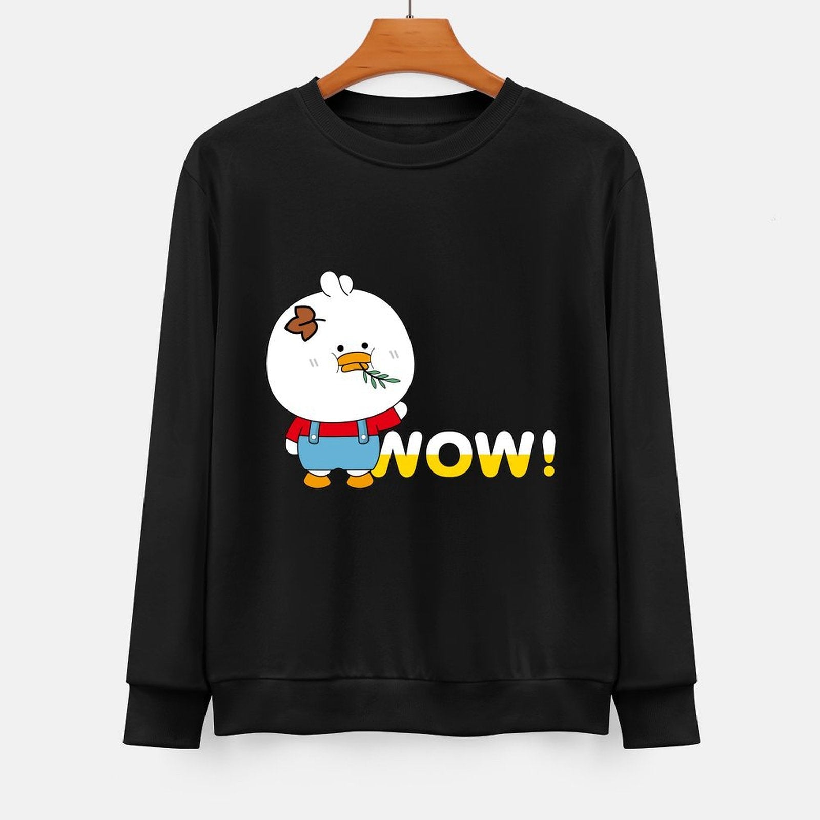 Front Patterned Long Sleeve TopClassicFit ComfortLine